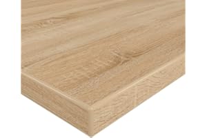 ‎MYSPIEGEL.DE MySpiegel.de Tischplatte Holz Zuschnitt nach Maß Beschichtete Holzdekorplatte Sonoma Eiche in 25mm Stärke (180 x 100 cm, Sonoma Eiche)