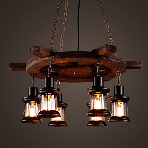 Pendant chandelier Vintage Pendant Light Industrial Lighting Restaurant Cafe Chandelier Boat Wood Island Chandelier Bar Chandeliers Lighting