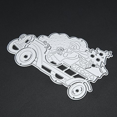 Amazingdeal365 Santa Metall Form Stanzschablonen Schablonen Schneiden DIY Dekor Sammelalbum Karten Buchzeichen Lesezeichen als Geschenk für Freunde Geburtstag Kinder,Kindergarten Hobby Schule Handarbeit Unterricht usw. Ein tolles Geschenk! - 8
