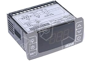 GASTROTEILESHOP Dixell XR20CX-5N0C1 Régulateur électronique pour Cookmax 230 V AC pour NTC/PTC 55-150 °C Dimensions 71 x 29 mm Affichage 3½ chiffres NTC/PTC 1