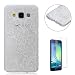 Produktbild Samsung Galaxy A3(2015) Hülle,Samsung Galaxy A3(2015) Etui,CaseHome Weiß Spitze Lotus Entwurf Weiche TPU Ränder SchutzSchutzhülle mit Bändselloch Leichte kratzfeste stoßdämpfende Schutzhülle