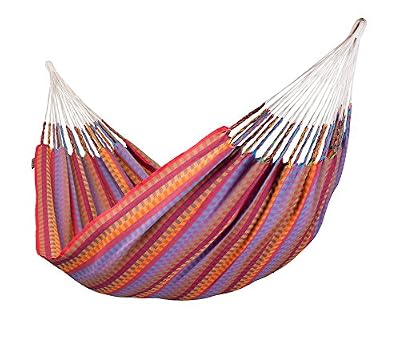 La Siesta Carolina Flowers - Hamac classique double en coton