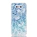 Produktbild LG G6 Hülle, Chreey [Gemalt Relief] Schutzhülle Ultra Dünn Slim Fit Transparent Kratzfest Weich TPU Silikon Case Handyhülle Klar Durchsichtig Backcover [Blaue Blätter]