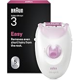 Braun Silk&middot;&eacute;pil 3 Kablolu Epilat&ouml;r, Kalıcı P&uuml;r&uuml;zs&uuml;z Cilt, 3-000