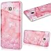 Produktbild GrandEver Samsung Galaxy J5 2016 Hülle Marmor Serie Weiche Silikon Handyhülle Flexible TPU Silicon Schutz Schutzhülle Klar Handytasche mit Muster Anti-Kratzer Stoßdämpfung Ultra Slim Rückseite Marble Case Backcover Premium Protective Cover für Samsung Galaxy J5 2016 - Rosa