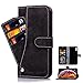 Price comparison product image Asuwish iPhone X Xs Case i Phone Cases Wallet Shockproof Leather with Credit Card Holder Slot Stand kickstand Flip Folio Protective Cover for Apple 10X 10XS 10 10S Women Men Girls 5.8 inch Black