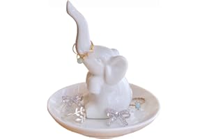 Titanape Elephant Birthday Gifts for Women, Elephant Ring Holder for Jewelry, Living Room Bathroom Home Decoration Ornaments, Christmas Mum Gifts for Female Friends Sister Wife Daughter