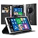 Produktbild Nokia Lumia 1020 Hülle in SCHWARZ von Cadorabo - Handyhülle mit Kartenfach und Standfunktion Case Cover Schutzhülle Etui Tasche Book Klapp Style in PHANTOM SCHWARZ