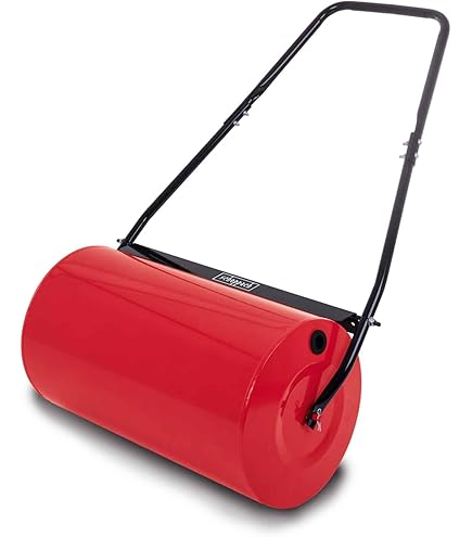 Gardebruk Rasenwalze,60cm 50L Gepolsterter Griff Befüllbar Handwalze Rasenroller Garten, Gartenwalze, Bodenwalze