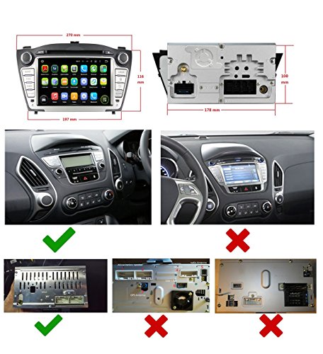 2 Din 7 pulgadas Coche Estéreo con GPS Navegación Android 5.1.1 Lollipop OS para Hyundai IX35 / Tucson 2009 2010 2011 2012 2013 2014,DAB+ radio Pantalla Táctil Capacitiva con 1.6G de la Cortex A9 Quad Core CPU 16G y 1G DDR3 RAM Flash 1024x600 Radio DVD 3G/WIFI OBD2 Aux Entrada USB/SD DVR
