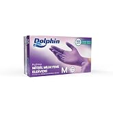 Dolphin Pudrasız Nitril Eldiven Lila M Beden 100 Adet