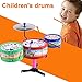 Produktbild Forfar Kinder Mini Drum Kit Set Für Studio KTV Startseite Musikinstrument Rattle Lernspielzeug Durable Trommelstock Percussion Entwicklungs Geschenke