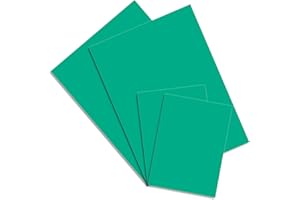 Pizens 4 Stück Linoldruck Platte zum Gravieren, Flache Oberfläche Linolschnitt Set für Stempel, Bastel und Druckprojekte (Grüner A4+A6)