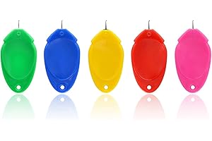 Olakin Enhebrador de Aguja [5 Piezas], Enhebradores de Agujas de Plástico para Coser a Mano para Coser, Manualidades y Bordado DIY