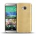 Produktbild Conie Design Case Hülle für HTC One M7 Schutzhülle Tasche Handytasche Brushed Silikon Case Slim gold