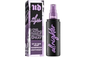 Urban Decay All Nighter Waterproof Makeup Setting Spray - Natural Finish, Smudge-Proof, Transfer-Resistant, Up to 16HR Wear, Cools Skin Temperature, Fine Mist, Controls Shine, Vegan & Oil-free Formula