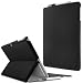 Produktbild Microsoft Surface Pro 4 Hülle Case -Infiland Slim Fit Folio PU-lederne dünne Kunstleder Schutzhülle Cover Tasche für Microsoft Surface Pro 4 31,24 cm (12,3 Zoll) Windows 10 Pro Tablet-PC (mit Auto Schlaf / Wach Funktion, Tablet und Tastatur sind nicht entgehaltet)(Schwarz)