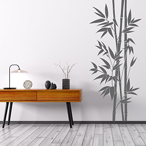 DESIGNSCAPE® Wandtattoo XXL-Bambus | Wandtattoo Pflanze Bamboo 52 x 120 cm (Breite x Höhe) hellgrün DW804164-S-F87 - 3