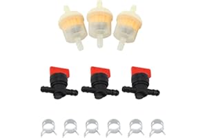 Nikou Zawór odcinający paliwo - zawór odcinający zbiornik paliwa zawory odcinające + filtry + zaciski ogrodowe szczotka tnąca akcesoria do kosiarki