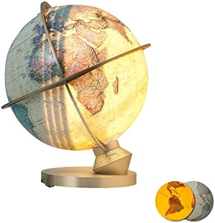 Columbus Verlag Columbus Verlag22 34 72 34 cm Royal Luminous Globe Planet Earth with Day / Night Display