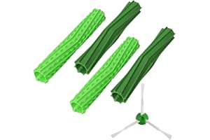 Kavalay Cepillo Central de Repuesto, 4 Rodillos de Goma para iRobot Roomba Serie E & I, Accesorios Compatibles con i7 i7+ i3 i3+ i4 i4+ i6 i6+ i8 i8+ j7 j7+ E5 E6 E7, e5154, e5158, Recambios Roomba