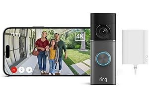 Sonnette vidéo Pro filaire (Wired Video Doorbell Pro, nouvelle génération) sur secteur | Sonnette vidéo | Retinal 4K, zoom amélioré jusqu'à 10x | Essai gratuit de 30 jours de l'abonnement Ring