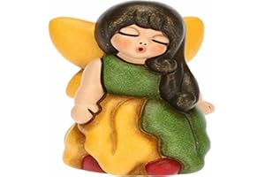 THUN, Bombonera de Hada de otoño de cerámica Decorada a Mano, versión pequeña, línea bombonera, 4,5 x 4,1 x 6,8 cm h