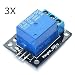 Produktbild Ils - 3 Stück 5V Relais 5-12V TTL Signal 1-Channel-Modul High Level Expansion Board für Arduino