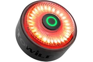 towild TL03 Inteligente Luz Trasera de Bicicleta con Sensor Luz,IPX6 Impermeable LED Luz Bici Trasera hasta 36 Horas de Autonomía Recargable USB-C Luces Bicicleta Trasera con Sensor de Freno