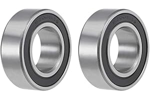 sourcing map 63005-2RS Roulements à billes à gorge profonde 25 mm x 47 mm x 16 mm Acier chromé double scellé Z2 ABEC1 2 pièces