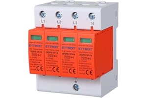 A2ZWORLD SANDASDON SD-CCS01-T1+T2/4 Descargador de sobretensión tipo T1+T2 3P+N 4M SPD de limitación para barra DIN