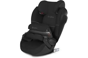 CYBEX Silver 2-in-1 Kinder-Autositz Pallas M-Fix SL, Für Autos mit und ohne ISOFIX, Gruppe 1/2/3 (9-36 kg), Ab ca. 9 Monate bis ca. 12 Jahre, Pure Black