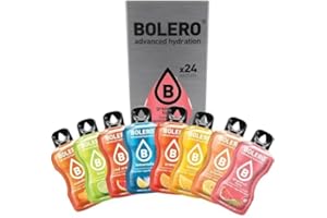 Bolero CITRUS MIX 24x3g | Proszek do napojów bez cukru, słodzony stewią + witamina C | odpowiedni dla dzieci, sportowców i diabetyków | bezglutenowy i przyjazny dla wegan