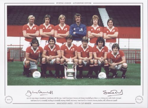 Manchester United 1977 FA Cup Winners  - Signed Limited Ed