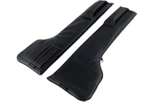 HULG Universal Autositz Lückenfüller, 2 Stück Auto Sitzlückenfüller Auslaufsicher Schützend Pad,Autositz Gap Stopper, Geeignet Für Die Meisten Modelle Von Autos (Black)