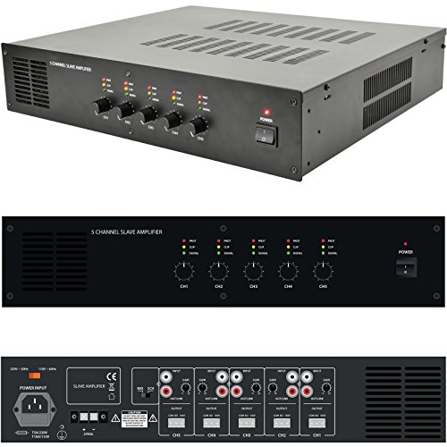 Loops5x 60W Multi-Zone Mixer Amplifier System –100V 8Ohm HiFi Speaker Switch Splitter