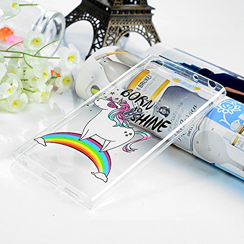 Sony Xperia L1 Hülle Badalink UltraSlim Schutzhülle Pferd TPU Handyhülle Silikon Case Cover Handytasche Anti-Rutsch Kratzfest Handyhülle - 2