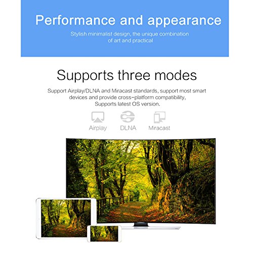 Sumch 1080p Streaming Wirless Kabelloser WIFI Dispaly TV Dongle HDMI Adapter EmpfÃ¤nger Miracast fÃ¼r Smartphones Tablet