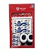 Official England Football Baby Gift Set - Navy Stripe - Bodysuit, Booties & Bib (3-6m)