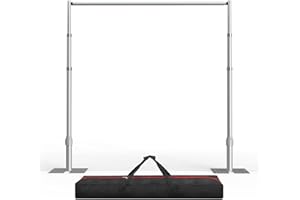 EMART Foto Hintergrund Ständer 3x3m, Großer Verstellbarer Hochzeitsbogen für Fotostudio, Hochzeit, Bankett, Geburtstagsdekoration, Ballon Stand