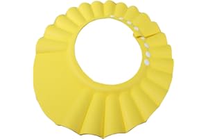 Gaorui Bebé Niños Niños Baño de champú baño gorro de ducha gorro lavar el pelo escudo gorra 3 colores amarillo amarillo