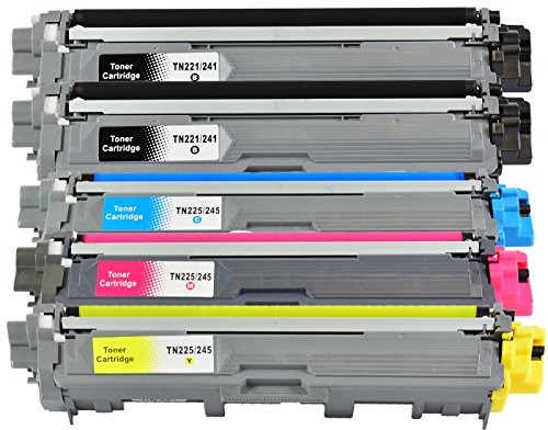 5 Toner kompatibel für Brother TN-241 TN-245 black cyan magenta yellow Brother MFC-9142CDN, DCP-9022,CDW, MFC-9342CDW, MFC-9332CDW, HL-3150CDW, HL-3170CDW - 2
