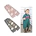 Set of 2 Lovely Pink&Gray Cotton Baby Leg Wamers Comfy Leg Guards,0-5Years