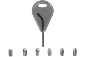 YOSOO HEALTH GEAR Chiave Per Pinne Da Surf, Accessori Ricambio Fcs Surf, 6 Viti Pinne Surf E Chiave Pinne Surf, Accessori Per Tavole Da Surf, La Rimozione O L'installazione Delle Viti Senza Testa Che Ti Tengono Alette