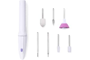 Yushu Electric Nail Drill, Manicure and Pedicure Nail Drill Kit, for Epoxy Resin, Jewelry Making DIY Drill Pen with 7 Drill Screw (Batteries Not Included)
