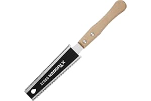 PETIOUARNSZE Sega A Mano Per Falegnameria, Mini Sega A Mano A Doppio Taglio Da 15 Cm, Sega A Denti Fini Con Manico In Legno, Adatta Per Il Taglio Del Legno, Fai Da Te Fatto A Mano, Taglio A Filo E Rifinitura