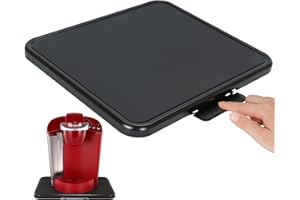 BAKEWAY Küchen-Caddy Sliding Tray, Appliance Coffee Maker Slider Large Rolling Tray Under Cabinet Countertop Storage Moving Sliders for Stand Mixer Air Fryer Toaster Blender with Wheels (13.8'' W × 11.7''D)