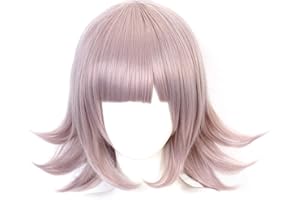 OSIAS Peruka do Cosplay Anime, Peruka Danganronpa, z Bezpłatną Czapką na Perukę, na Halloween, Imprezę, Karnawał, Życie Nocne, Koncerty, Wesela(Nanami ChiaKi)