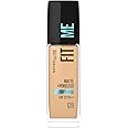 Maybelline New York Liquid Foundation, Matte Finish, With SPF, Absorbs Oil, Fit Me Matte + Poreless, 128 Warm Nude, 30 ml