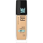 Maybelline New York Fit Me Matte + Poreless Liquid Foundation, 128 Warm | 30 ml
